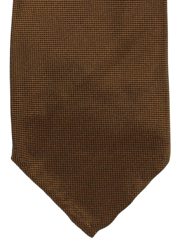 Luigi Borrelli Necktie - Unlined Brown Design SALE