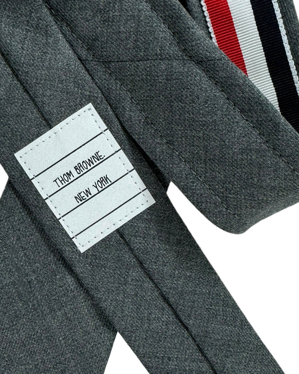 Thom Browne Skinny Tie Gray - Wool FINAL SALE