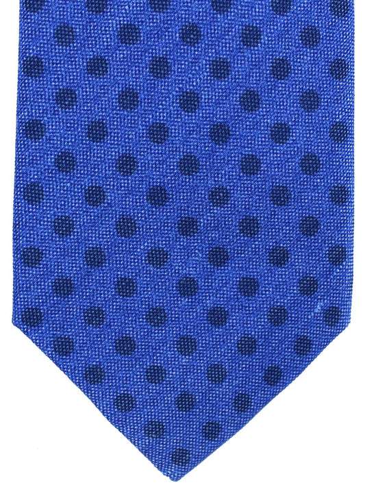 Luigi Borrelli Tie Royal Blue Polka Dots SALE