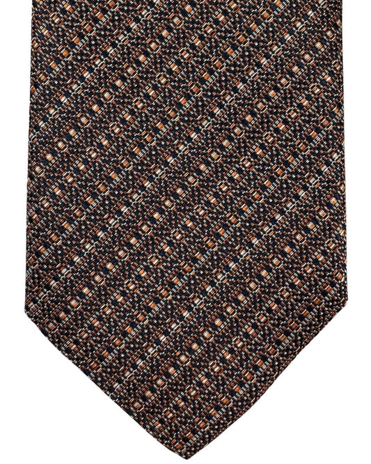 Canali Silk Tie Brown Stripes - Fall/ Winter 2024 Collection