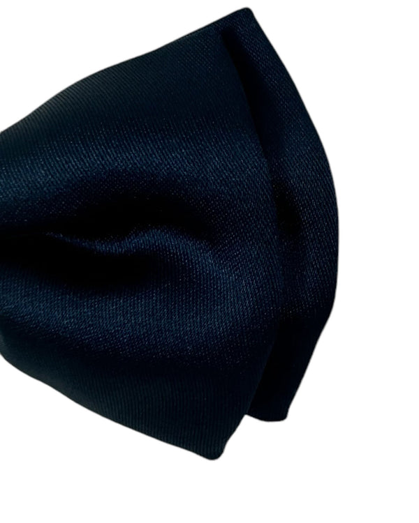 Salvatore Ferragamo Bow Tie Midnight Blue - Silk Pre-Tied Designer Bow - New Collection