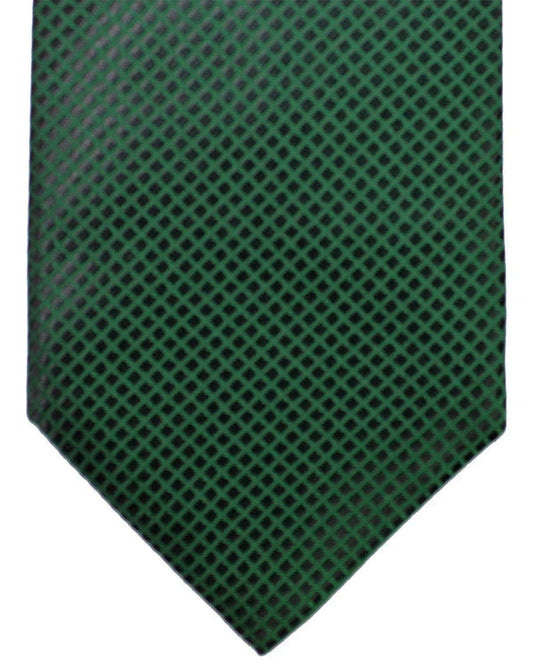 Isaia Napoli Tie Dark Green Design BLACK FRIDAY SALE