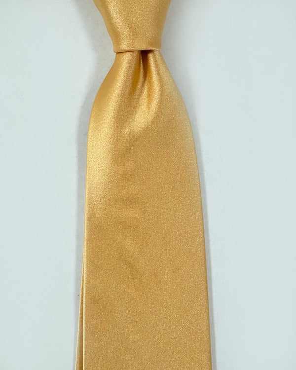 Isaia Tie Buttercream Solid Design - Sartorial Necktie FINAL SALE
