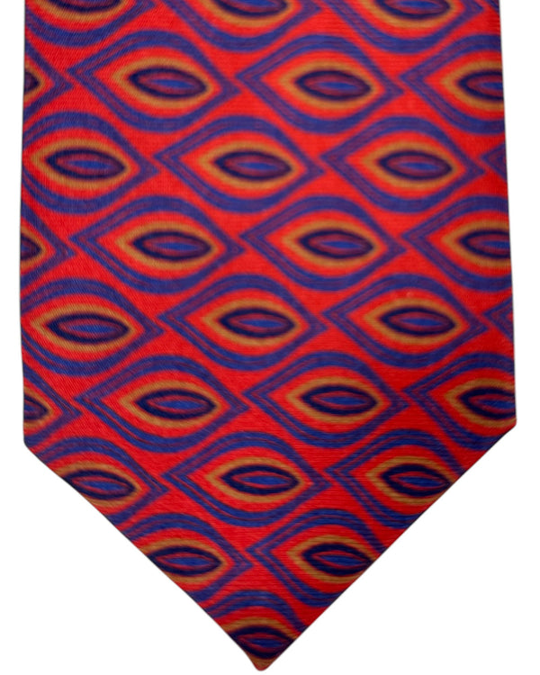 Kiton Tie Brown Royal Blue - Sevenfold Construction