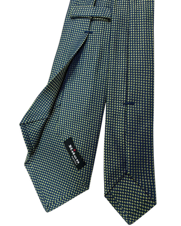 Kiton Tie Midnight Blue Green - Sartorial Sevenfold Necktie