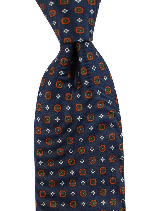 E. Marinella Tie Dark Blue Geometric